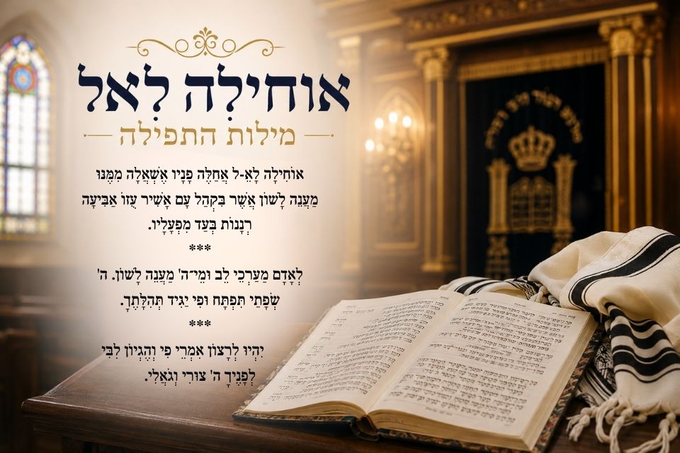 אוחילה לאל אחלה פניו